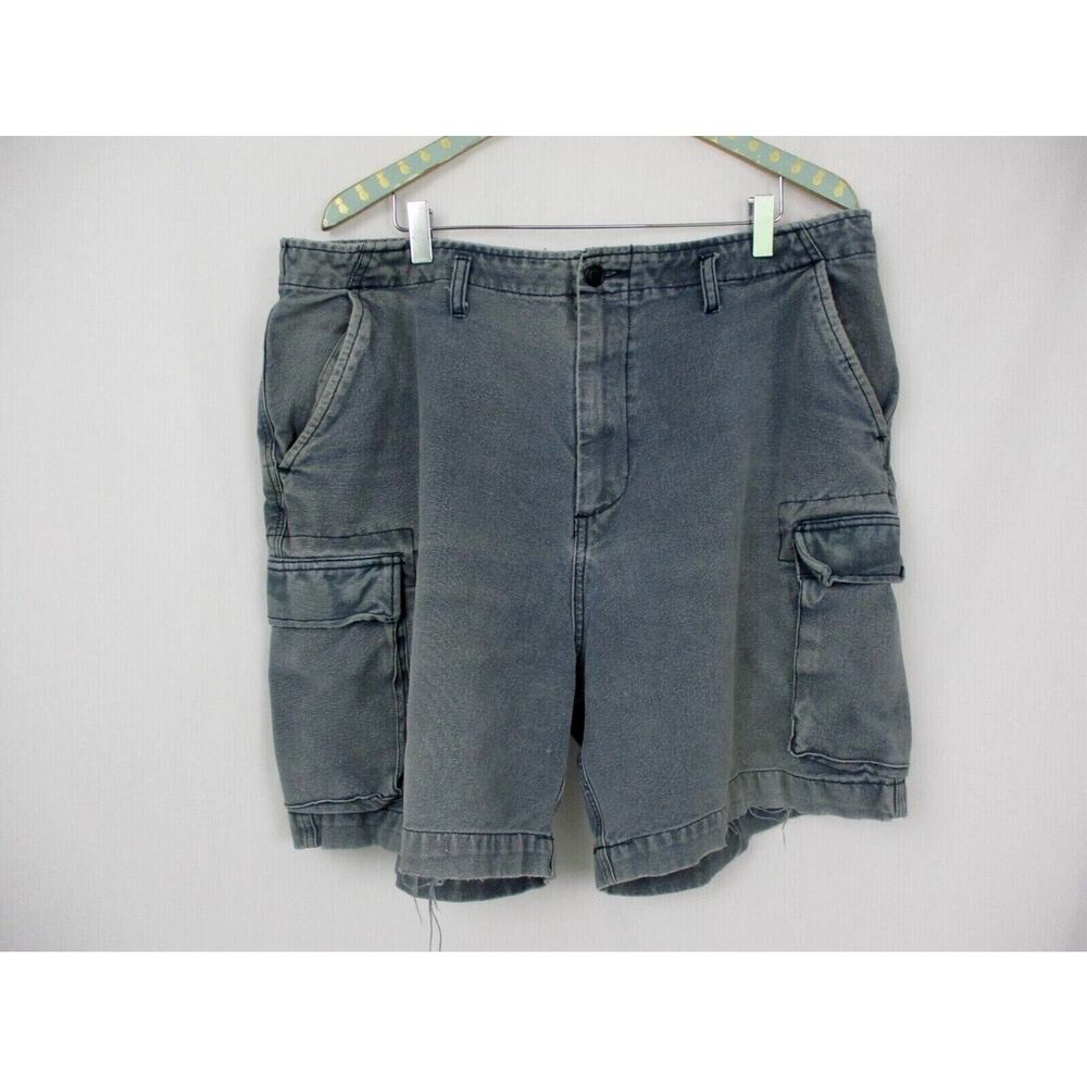 Vintage American Eagle Cargo Shorts Mens 40 x 7.5 Cotton Relaxed Distressed AEO